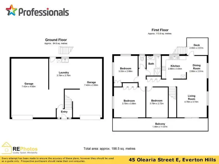 Floorplan of Homely house listing, 45 Olearia Street East, Everton Hills QLD 4053