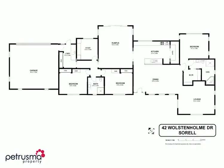 Floorplan of Homely house listing, 42 Wolstenholme Drive, Sorell TAS 7172