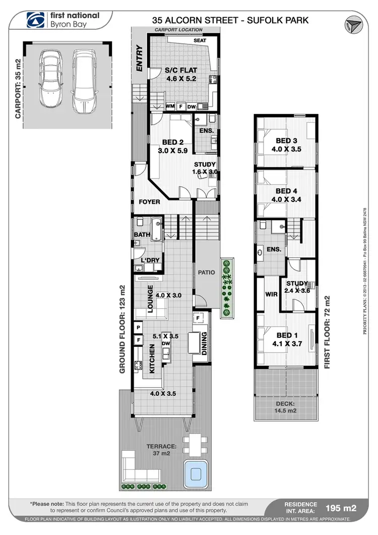 Floorplan of Homely house listing, 35 Alcorn Street, Suffolk Park NSW 2481
