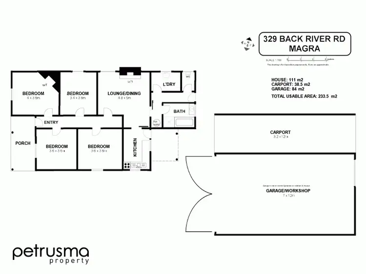 Floorplan of Homely house listing, 329 Back River Road, Magra TAS 7140