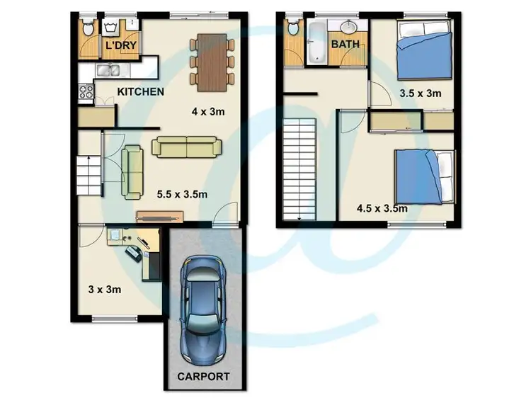 Floorplan of Homely townhouse listing, 8/26 Ewing Rd,, Logan Central QLD 4114