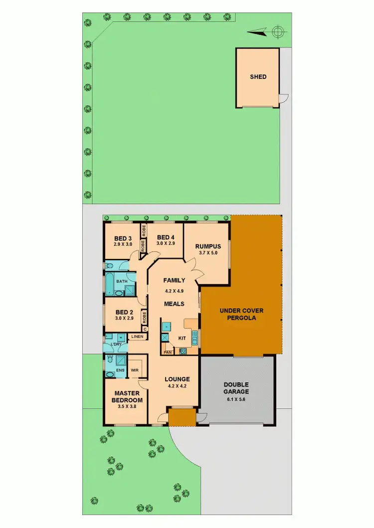 Floorplan of Homely house listing, 64 COTTAGE CRESCENT, Kilmore VIC 3764