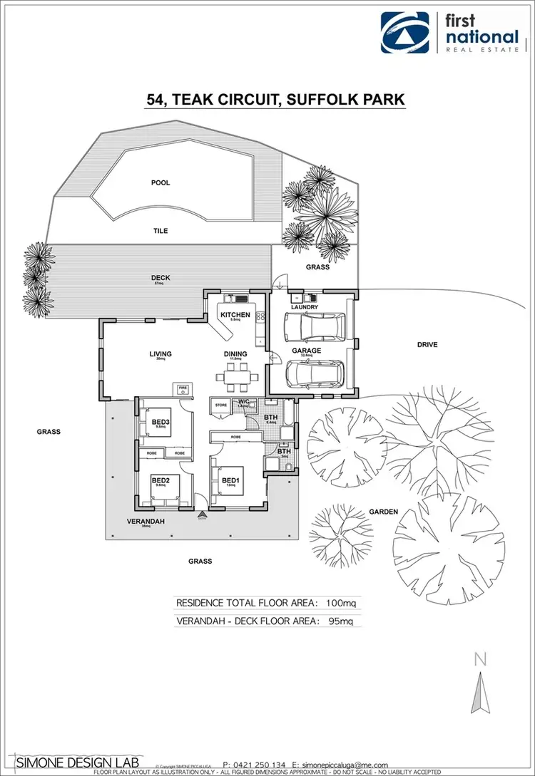 Floorplan of Homely house listing, 54 Teak Circuit, Suffolk Park NSW 2481
