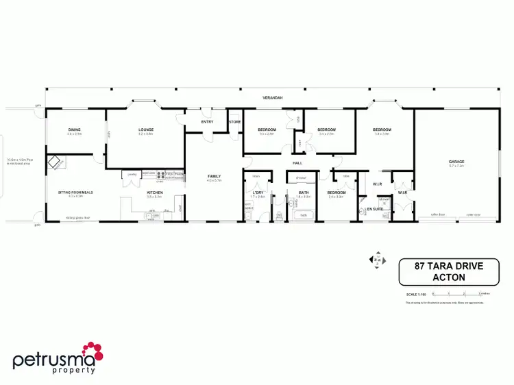 Floorplan of Homely house listing, 87 Tara Drive, Acton Park TAS 7170