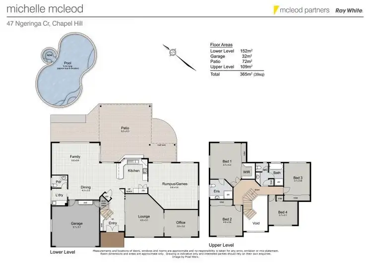 Floorplan of Homely house listing, 47 Ngeringa Crescent, Chapel Hill QLD 4069