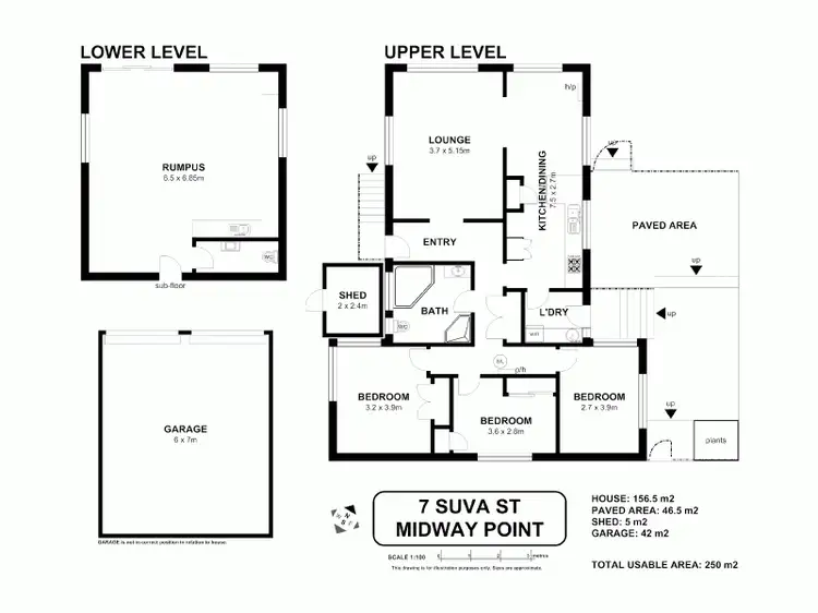 Floorplan of Homely house listing, 7 Suva Street, Midway Point TAS 7171