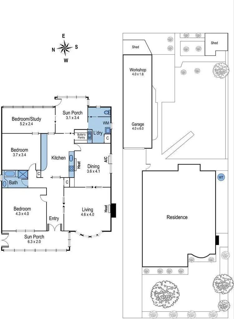 Floorplan of Homely house listing, 12 Central Avenue, Manifold Heights VIC 3218