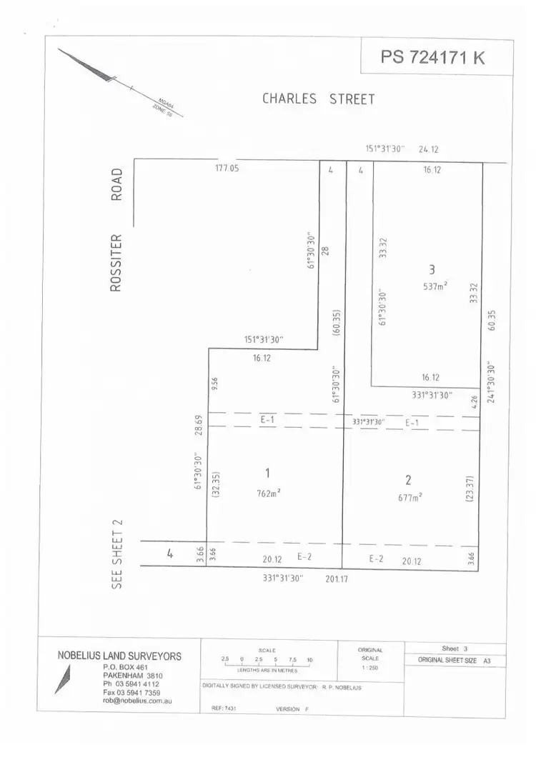 Floorplan of Homely land listing, 16b Charles Street, Koo Wee Rup VIC 3981