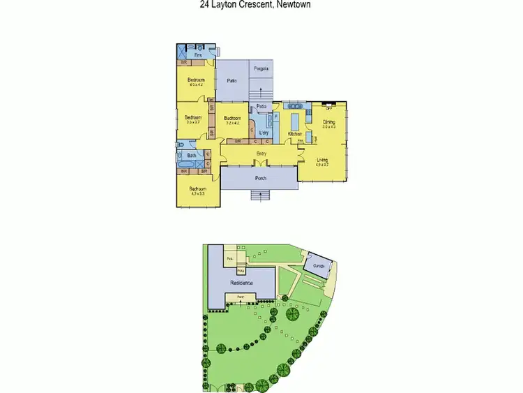 Floorplan of Homely house listing, 24 Layton Crescent, Newtown VIC 3220