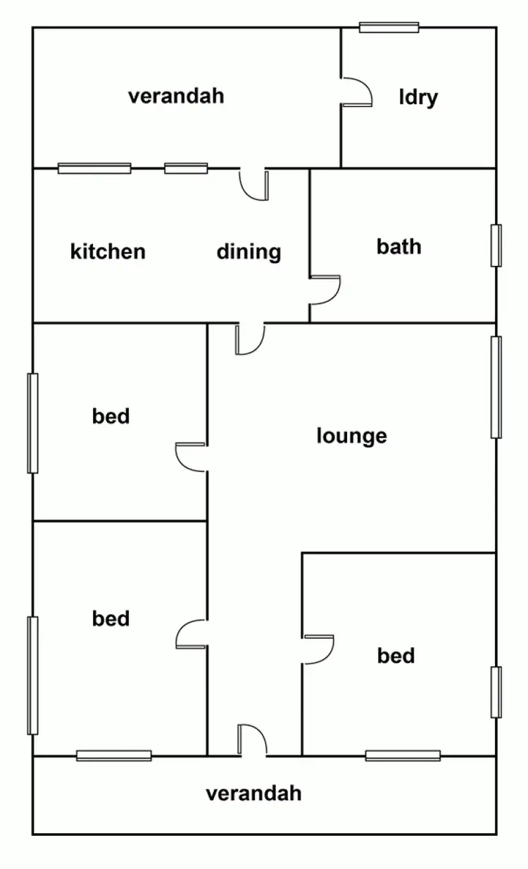 Floorplan of Homely house listing, 18 McPherson Street, Horsham VIC 3400