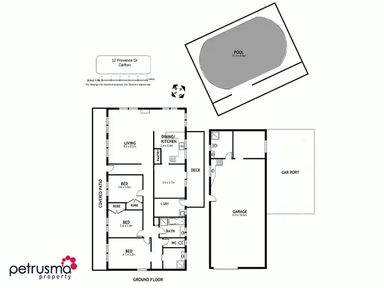 Floorplan of Homely house listing, 12 Provence Drive, Carlton TAS 7173