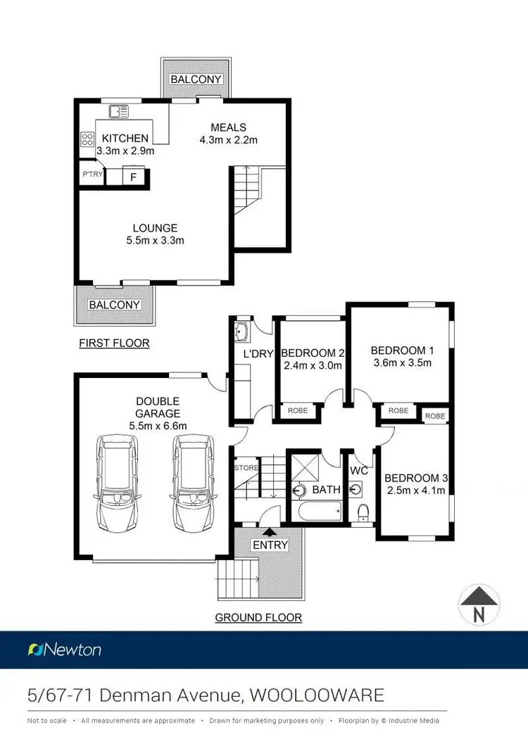 Floorplan of Homely townhouse listing, 5/67 Denman Avenue, Woolooware NSW 2230