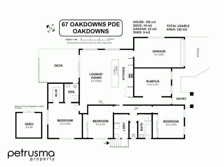 Floorplan of Homely house listing, 67 Oakdowns Parade, Oakdowns TAS 7019