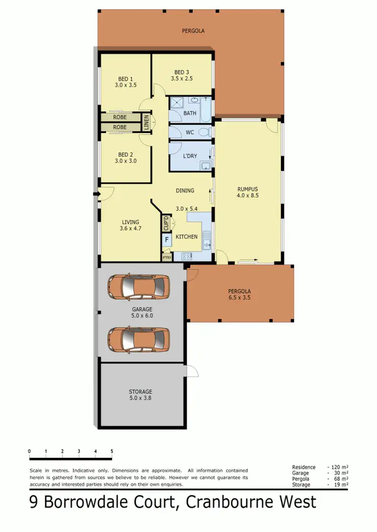 Floorplan of Homely house listing, 9 BORROWDALE COURT, Cranbourne West VIC 3977