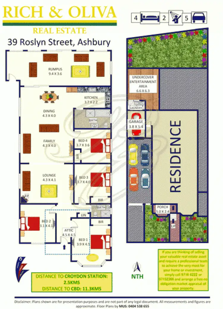 Floorplan of Homely house listing, 39 Roslyn Street, Ashbury NSW 2193
