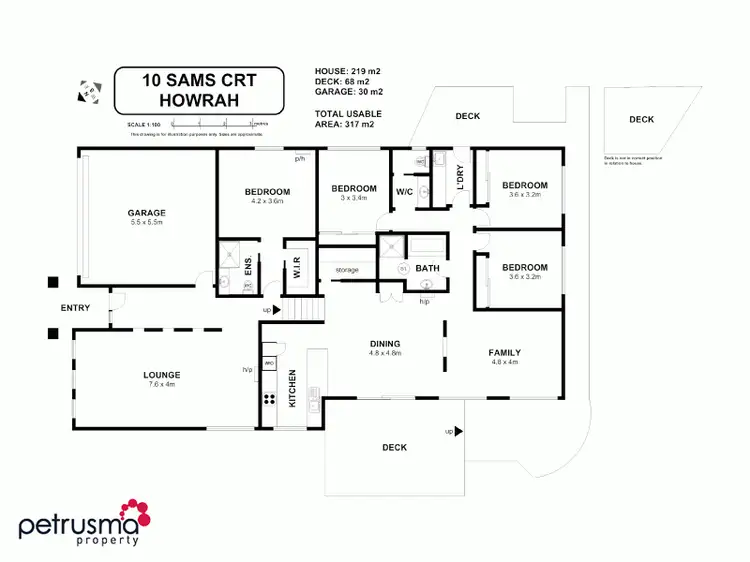 Floorplan of Homely house listing, 10 Sams Court, Howrah TAS 7018