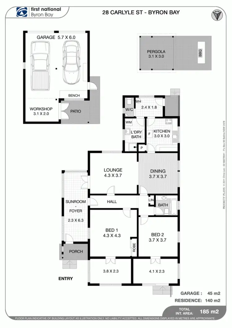 Floorplan of Homely house listing, 28 Carlyle Street, Byron Bay NSW 2481