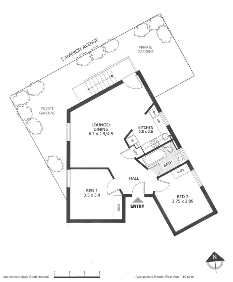 Floorplan of Homely apartment listing, 1/3 Elizabeth Street, Artarmon NSW 2064