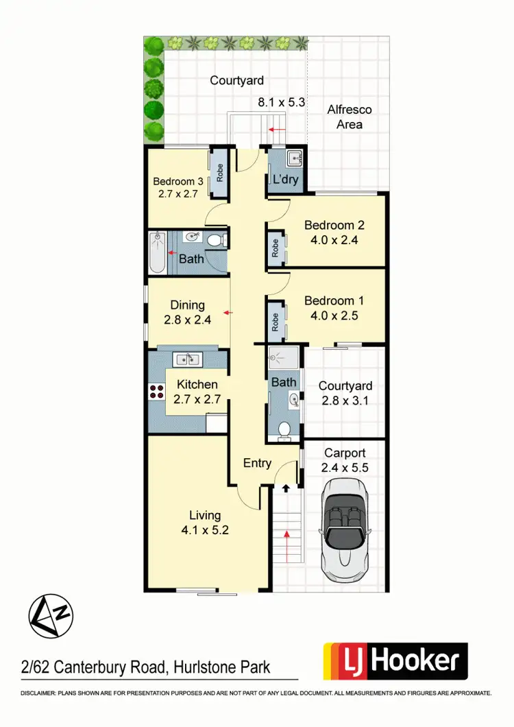 Floorplan of Homely villa listing, 2/62 Canterbury Road, Hurlstone Park NSW 2193