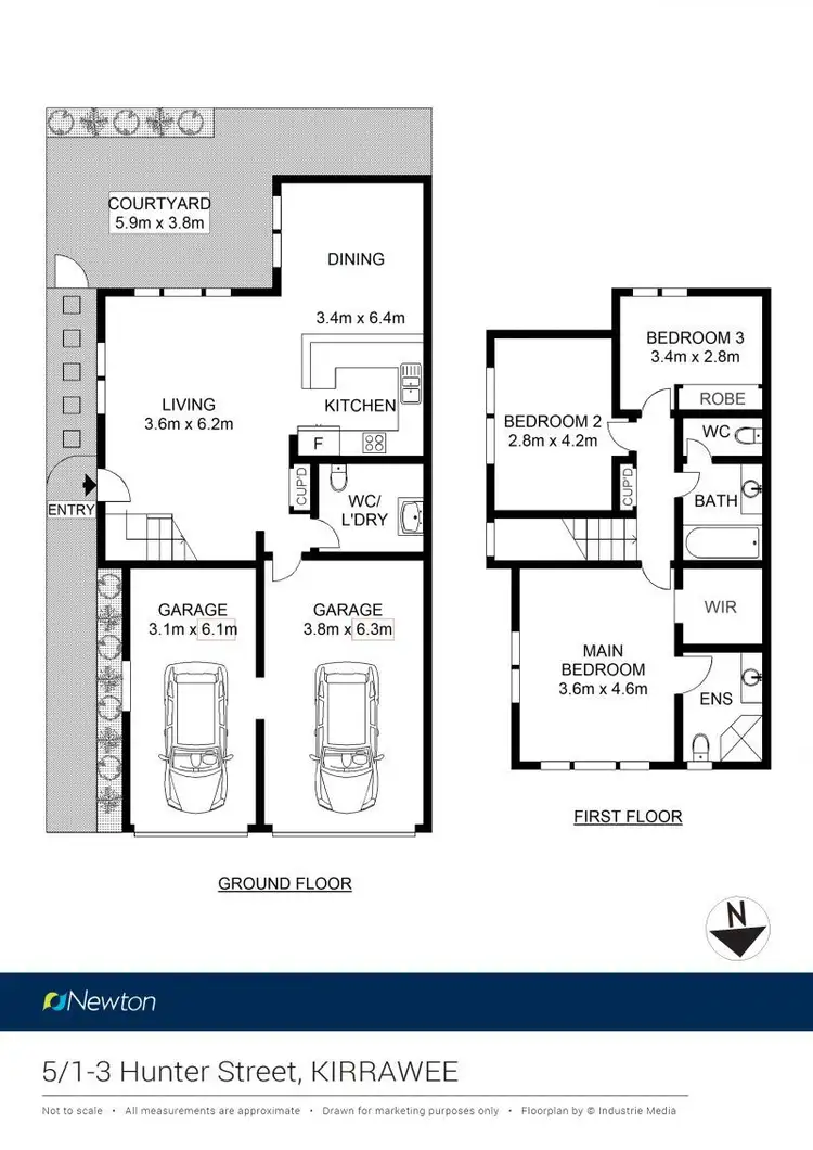 Floorplan of Homely townhouse listing, 5/1-3 Hunter Street, Kirrawee NSW 2232