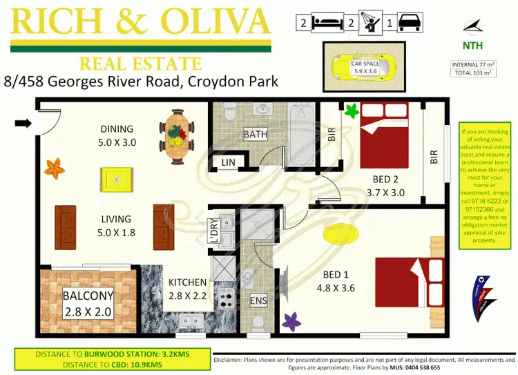 Floorplan of Homely apartment listing, 8/458 Georges River Road, Croydon Park NSW 2133