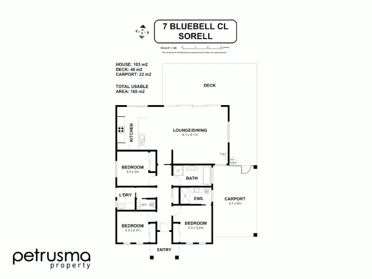 Floorplan of Homely house listing, 7 Bluebell Close, Sorell TAS 7172