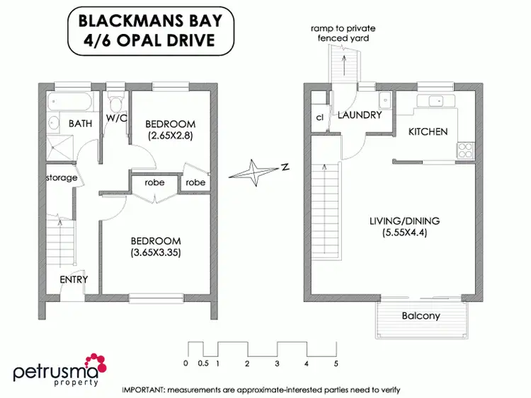Floorplan of Homely unit listing, 4/6 Opal Drive, Blackmans Bay TAS 7052