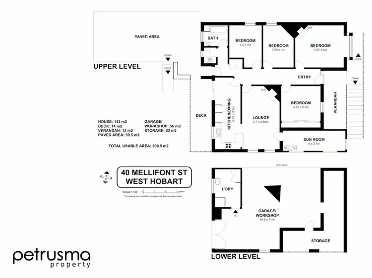 Floorplan of Homely house listing, 40 Mellifont Street, West Hobart TAS 7000