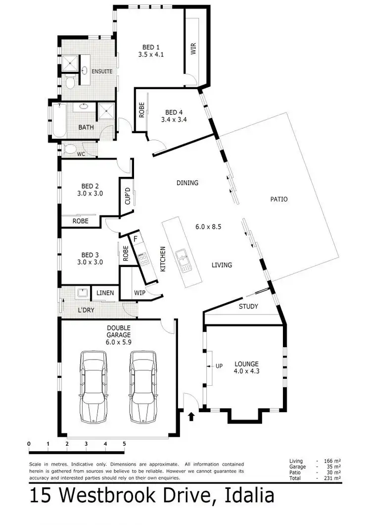 Floorplan of Homely house listing, 15 Westbrook Drive, Idalia QLD 4811