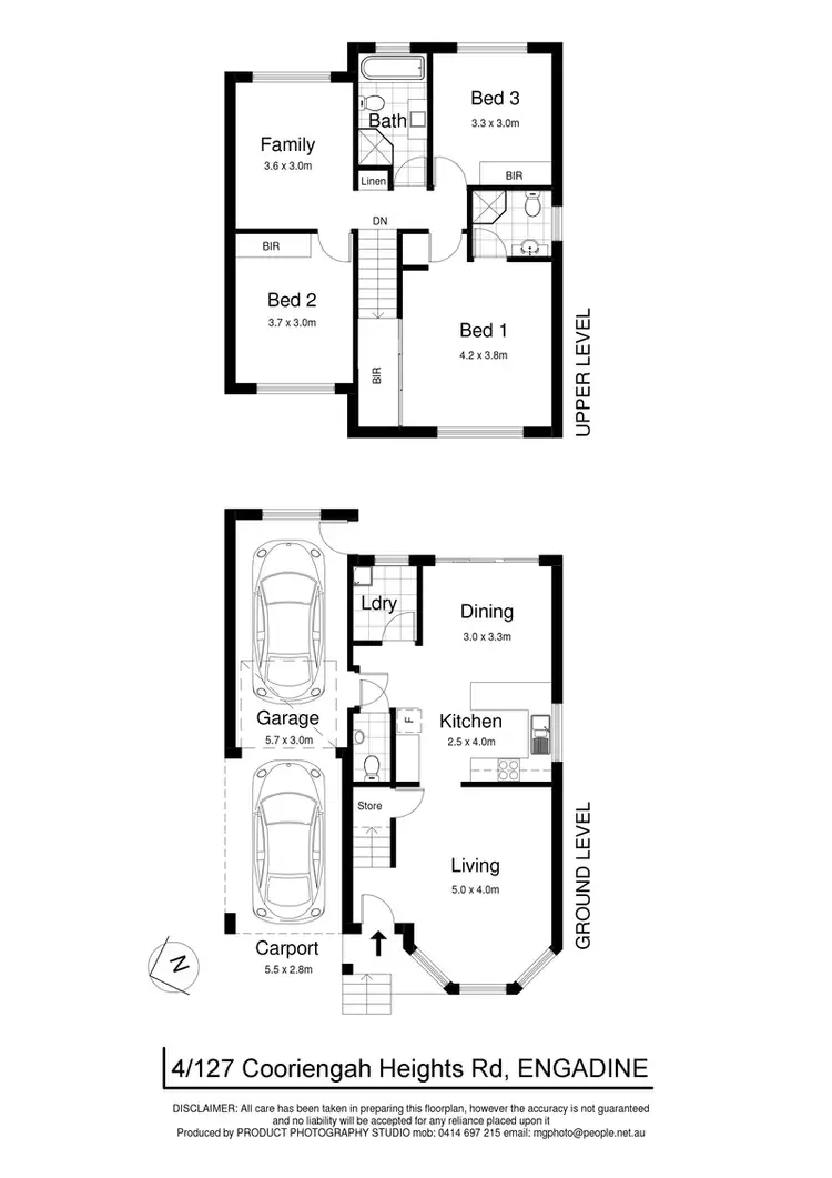 Floorplan of Homely townhouse listing, 4/127 Cooriengah Heights Road, Engadine NSW 2233