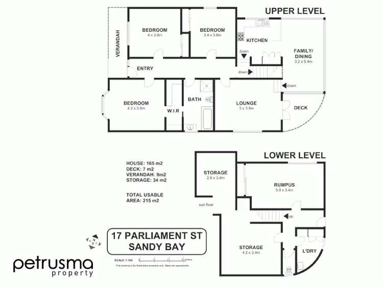 Floorplan of Homely house listing, 17 Parliament Street, Sandy Bay TAS 7005