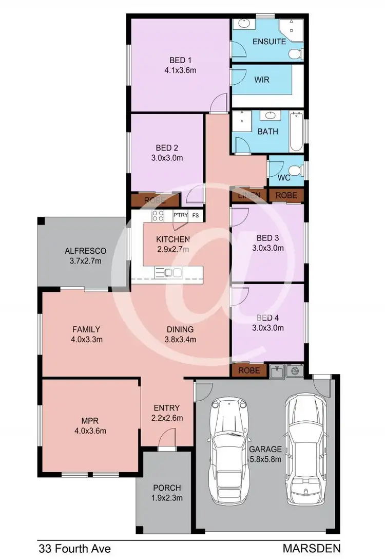 Floorplan of Homely house listing, 33 Fourth Ave, Marsden QLD 4132