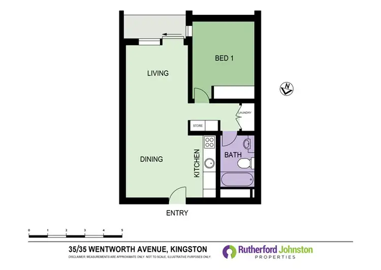 Floorplan of Homely apartment listing, 35/35 Wentworth Avenue, Kingston ACT 2604