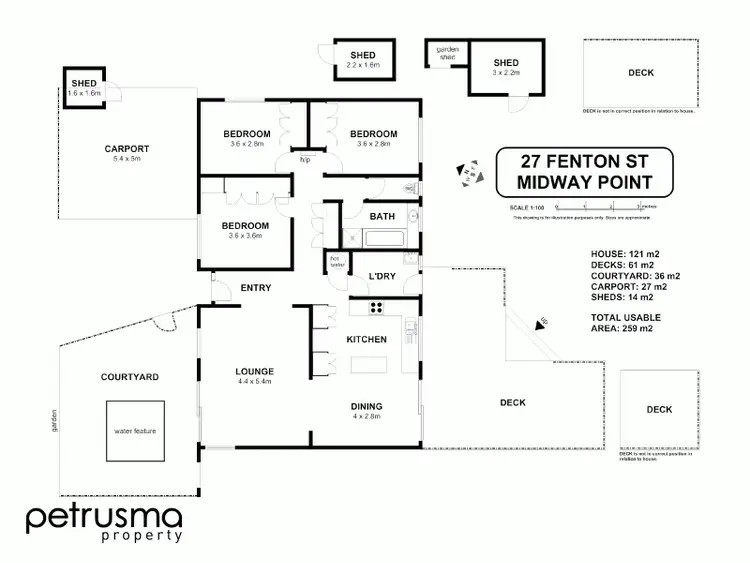 Floorplan of Homely house listing, 27 Fenton Street, Midway Point TAS 7171