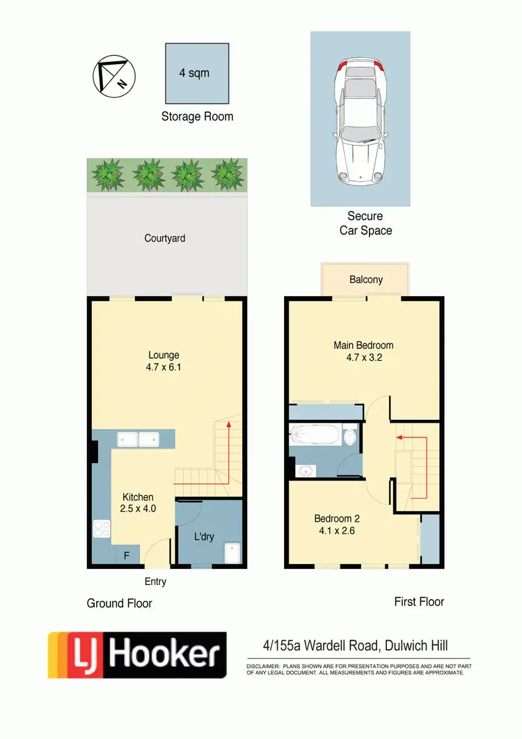 Floorplan of Homely townhouse listing, 4/155A Wardell Road, Dulwich Hill NSW 2203