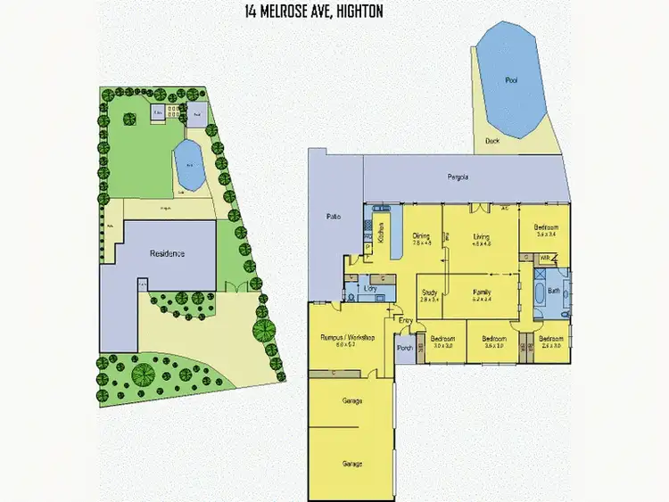 Floorplan of Homely house listing, 14 Melrose Avenue, Highton VIC 3216