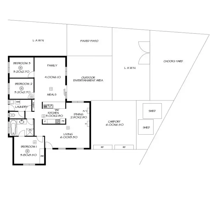 Floorplan of Homely house listing, 4 Gordo Court, Burton SA 5110