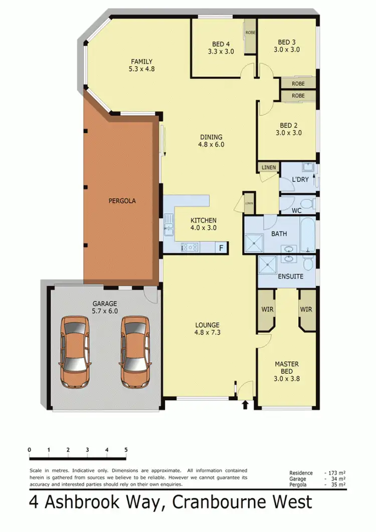 Floorplan of Homely house listing, 4 ASHBROOK WAY, Cranbourne West VIC 3977