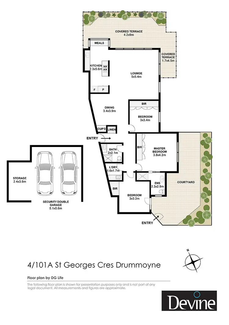 Floorplan of Homely apartment listing, 4/101A St Georges Crescent, Drummoyne NSW 2047