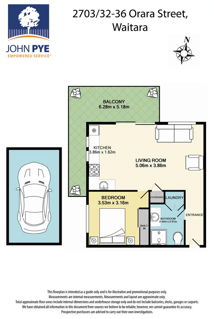 Floorplan of Homely apartment listing, 2703/32 Orara Street, Waitara NSW 2077