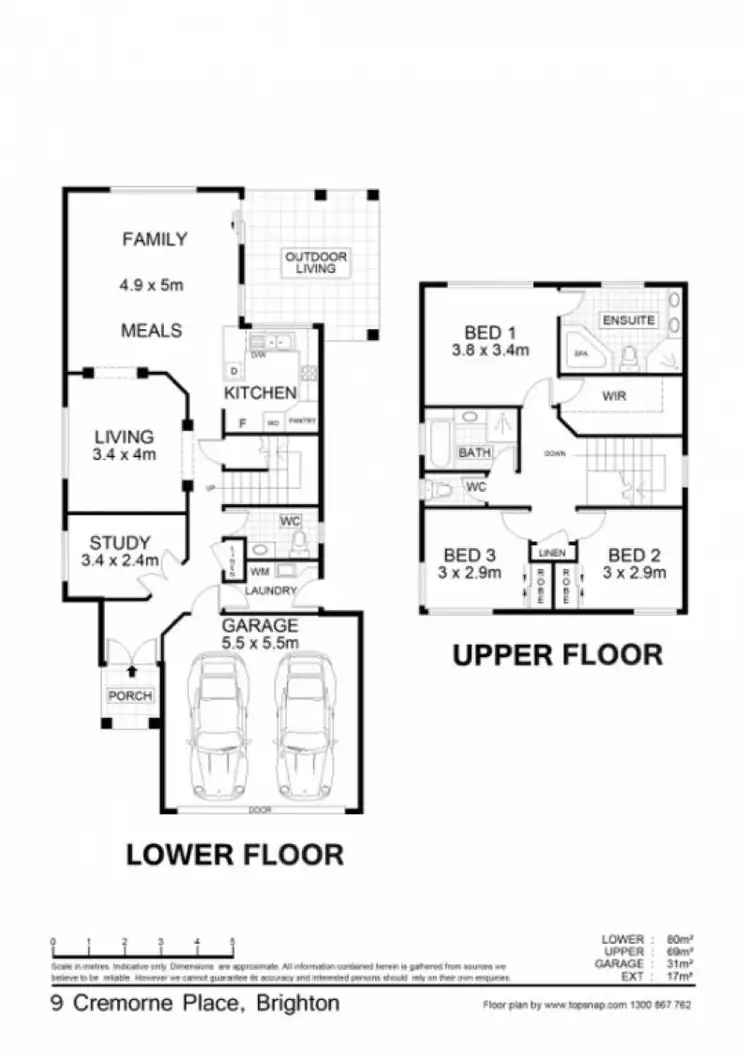 Floorplan of Homely house listing, 9 Cremorne Place, Brighton QLD 4017