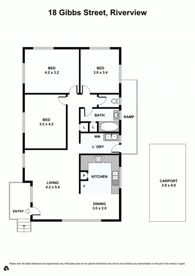 Floorplan of Homely house listing, 18 GIBBS ST, Riverview QLD 4303