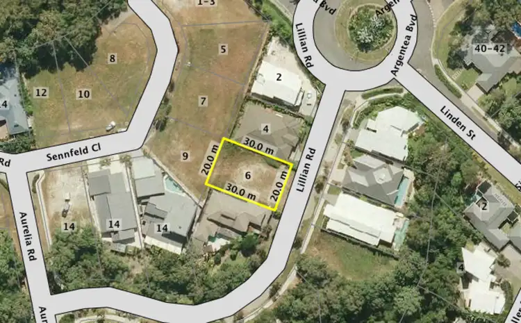 Floorplan of Homely land listing, 6 Lillian Road, Palm Cove QLD 4879