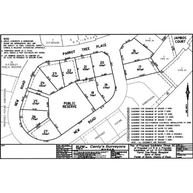 Floorplan of Homely land listing, LOT 20 Parrot Tree Place, Bangalow NSW 2479
