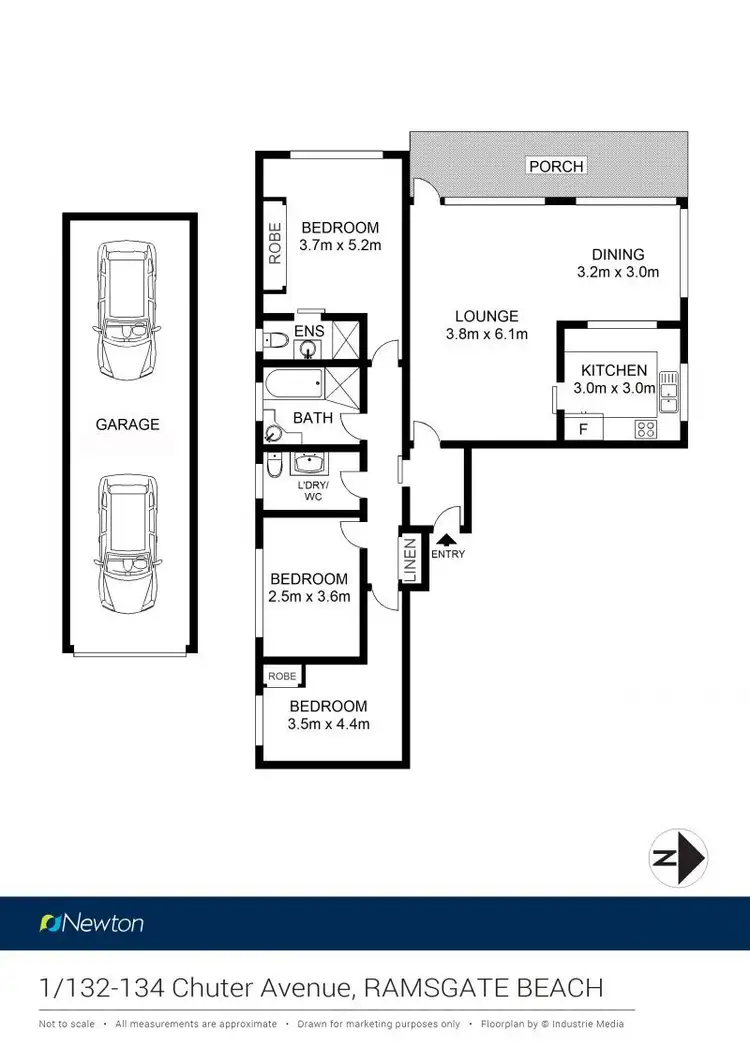 Floorplan of Homely apartment listing, 1/132-134 Chuter Avenue, Ramsgate Beach NSW 2217