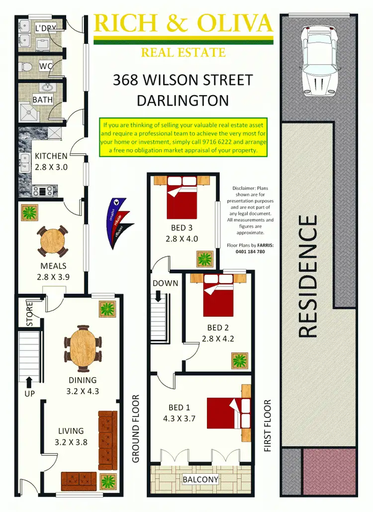 Floorplan of Homely terrace listing, 368 Wilson Street, Darlington NSW 2008