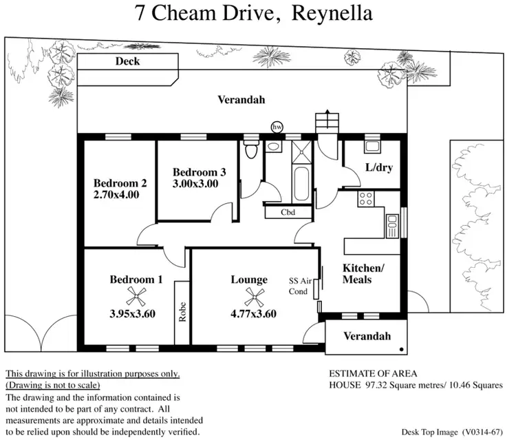 Floorplan of Homely house listing, 7 Cheam Drive, Reynella SA 5161