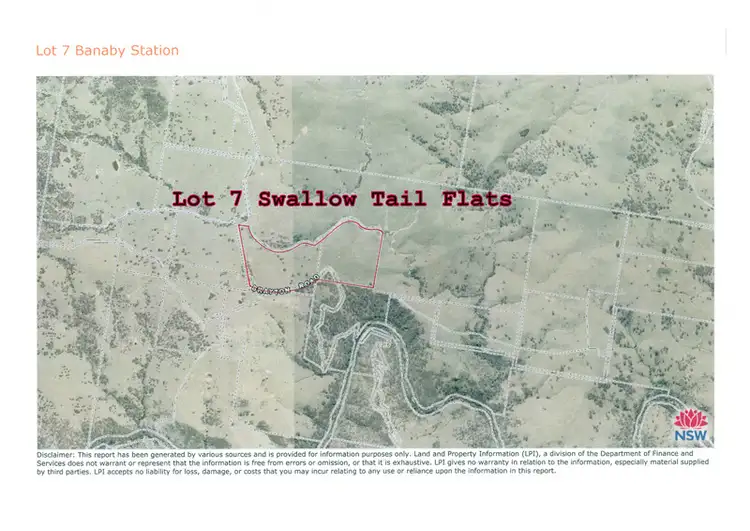 Floorplan of Homely rural property listing, Swallow Tail Flats TBA, Goulburn NSW 2580