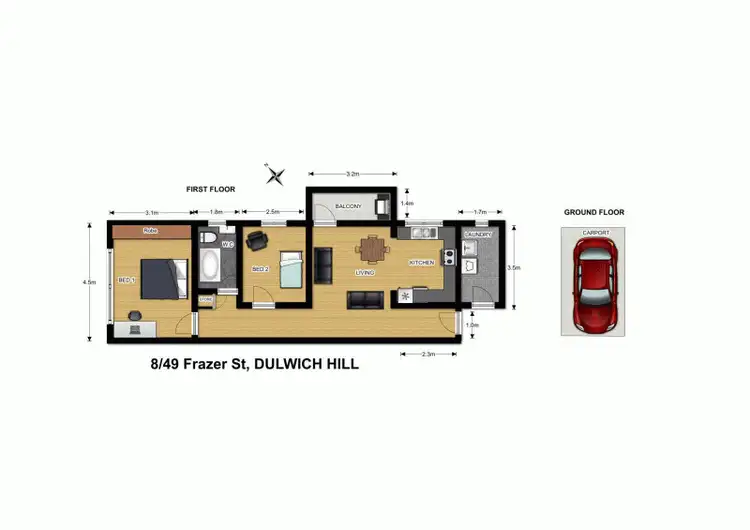 Floorplan of Homely apartment listing, 8/49 Frazer Street, Dulwich Hill NSW 2203