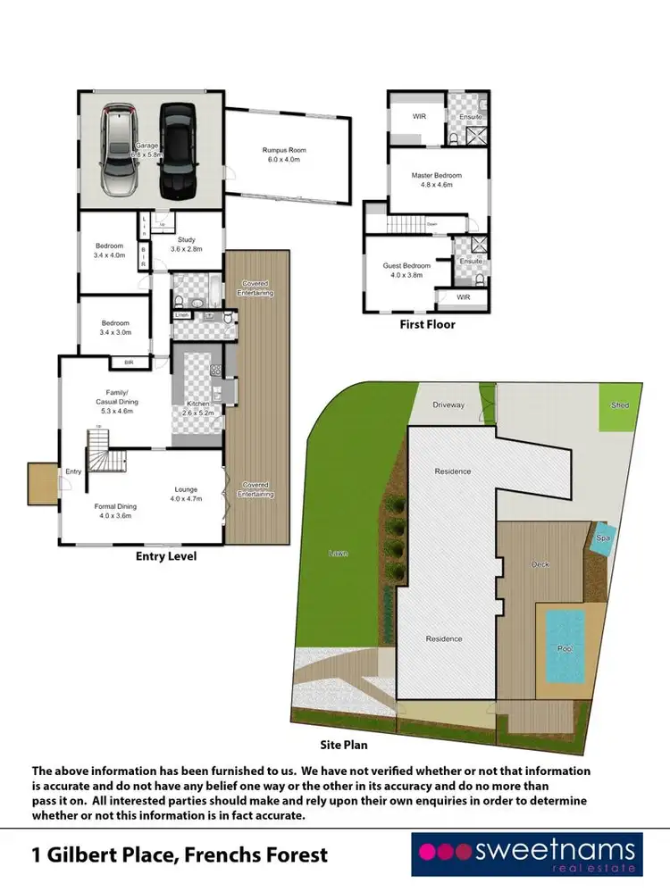 Floorplan of Homely house listing, 1 Gilbert Place, Frenchs Forest NSW 2086
